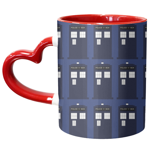 TARDIS Repeat - unique mug by Catrina Chambers