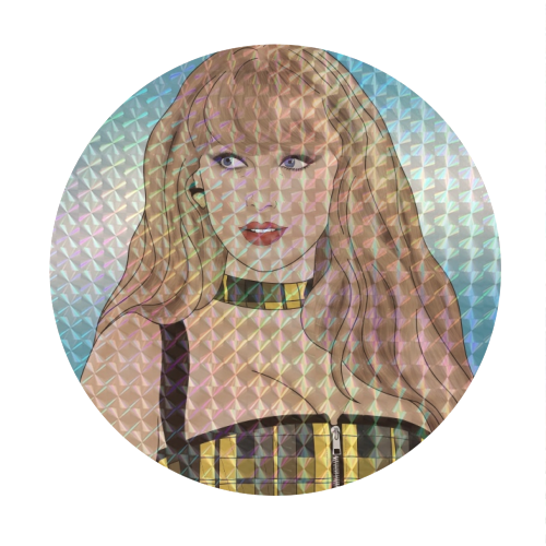 Tartan Tay Print - Circle Sticker by Drawings by Firefly