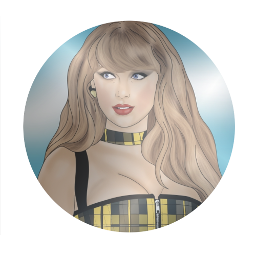 Tartan Tay Print - Circle Sticker by Drawings by Firefly