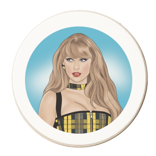 Tartan Tay Print - personalised beer coaster by Drawings by Firefly