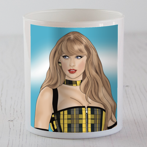 Tartan Tay Print - scented candle by Drawings by Firefly