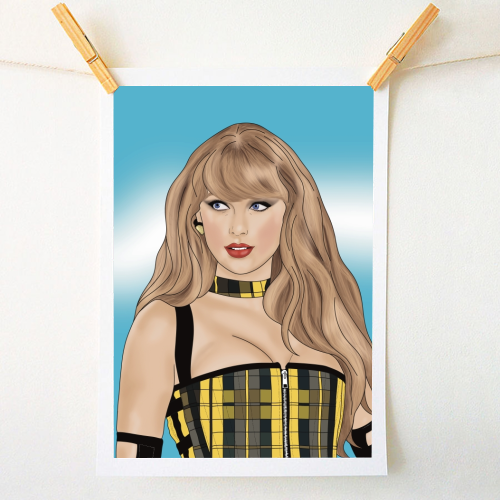 Tartan Tay Print - A1 - A4 art print by Drawings by Firefly
