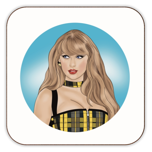 Tartan Tay Print - personalised beer coaster by Drawings by Firefly