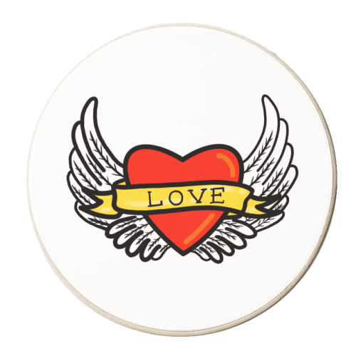 Tattoo Love - personalised beer coaster by Adam Regester