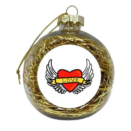 Tattoo Love - xmas bauble by Adam Regester