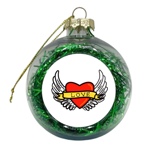 Tattoo Love - xmas bauble by Adam Regester