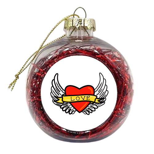 Tattoo Love - xmas bauble by Adam Regester