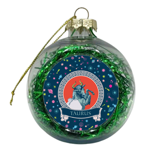 Taurus - xmas bauble by Wallace Elizabeth