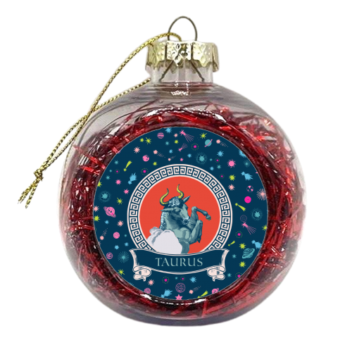 Taurus - xmas bauble by Wallace Elizabeth