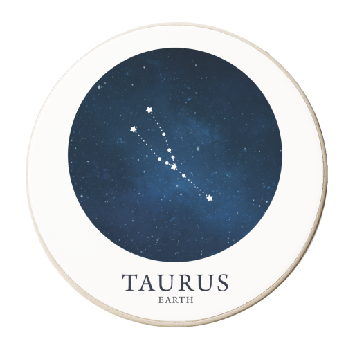 TAURUS - personalised beer coaster by Paper Deep Design