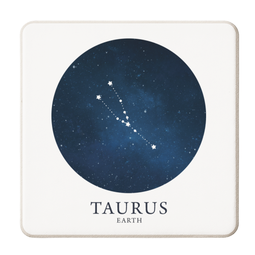 TAURUS - personalised beer coaster by Paper Deep Design