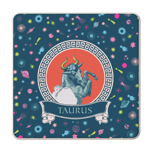 Taurus - personalised beer coaster by Wallace Elizabeth