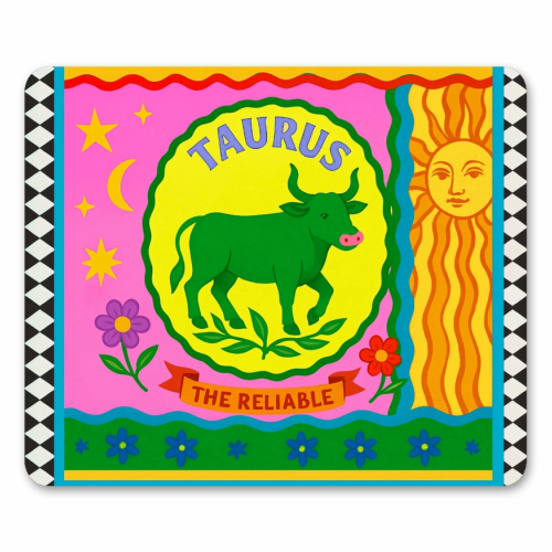 TAURUS STAR SIGN ‘THE RELIABLE' - mouse mat by Wallace Elizabeth