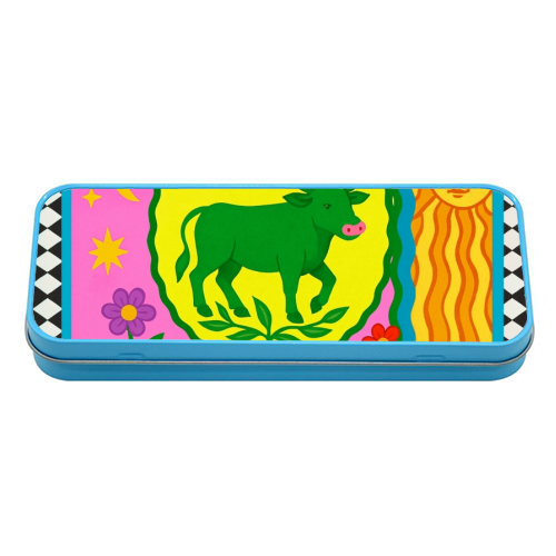 TAURUS STAR SIGN ‘THE RELIABLE' - tin pencil case by Wallace Elizabeth