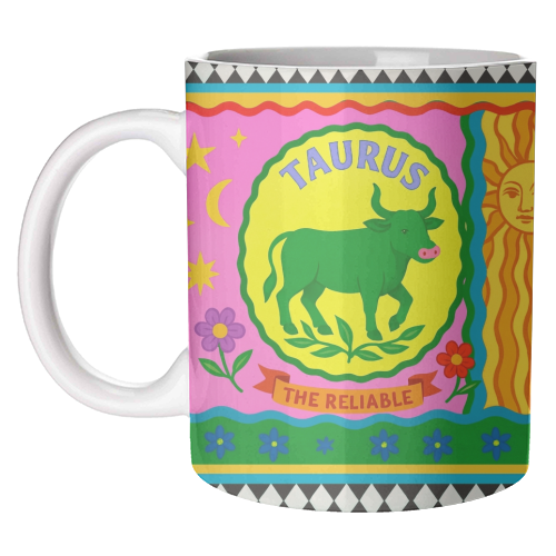 TAURUS STAR SIGN ‘THE RELIABLE' - unique mug by Wallace Elizabeth