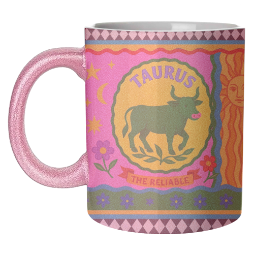 TAURUS STAR SIGN ‘THE RELIABLE' - unique mug by Wallace Elizabeth