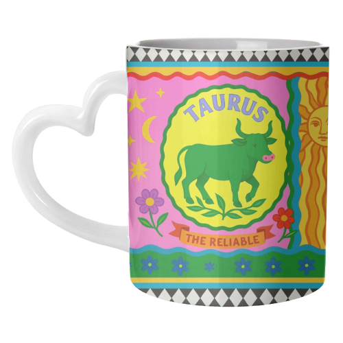 TAURUS STAR SIGN ‘THE RELIABLE' - unique mug by Wallace Elizabeth