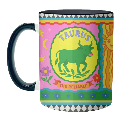 TAURUS STAR SIGN ‘THE RELIABLE' - unique mug by Wallace Elizabeth