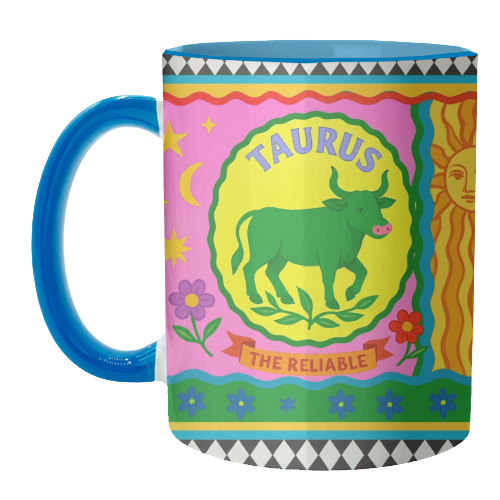 TAURUS STAR SIGN ‘THE RELIABLE' - unique mug by Wallace Elizabeth