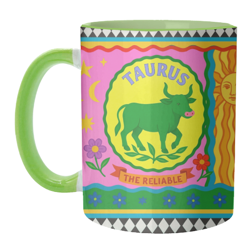 TAURUS STAR SIGN ‘THE RELIABLE' - unique mug by Wallace Elizabeth