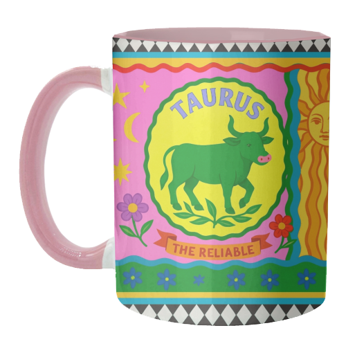 TAURUS STAR SIGN ‘THE RELIABLE' - unique mug by Wallace Elizabeth