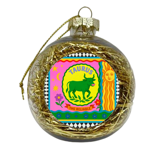 TAURUS STAR SIGN ‘THE RELIABLE' - xmas bauble by Wallace Elizabeth
