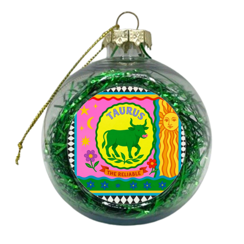 TAURUS STAR SIGN ‘THE RELIABLE' - xmas bauble by Wallace Elizabeth
