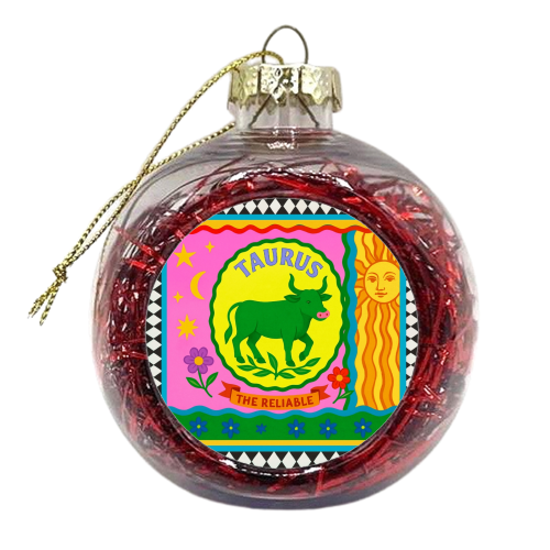TAURUS STAR SIGN ‘THE RELIABLE' - xmas bauble by Wallace Elizabeth