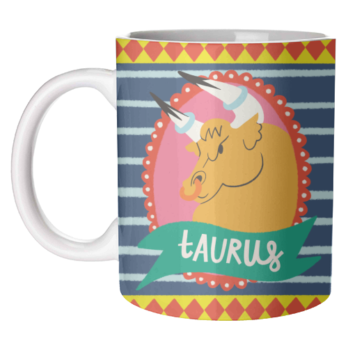 Taurus Zodiac Astrology Star Sign Design - unique mug by AbiGoLucky