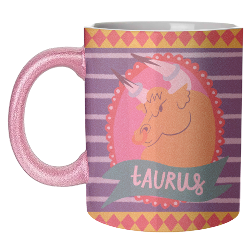 Taurus Zodiac Astrology Star Sign Design - unique mug by AbiGoLucky