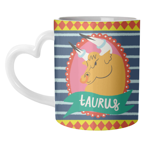 Taurus Zodiac Astrology Star Sign Design - unique mug by AbiGoLucky