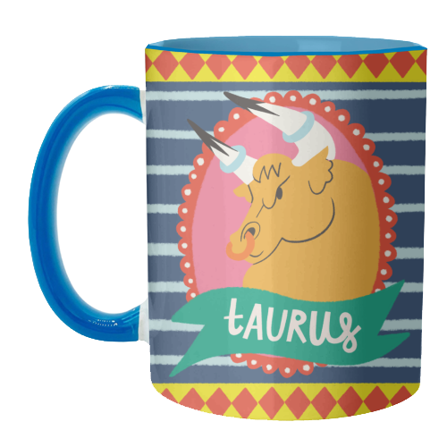 Taurus Zodiac Astrology Star Sign Design - unique mug by AbiGoLucky