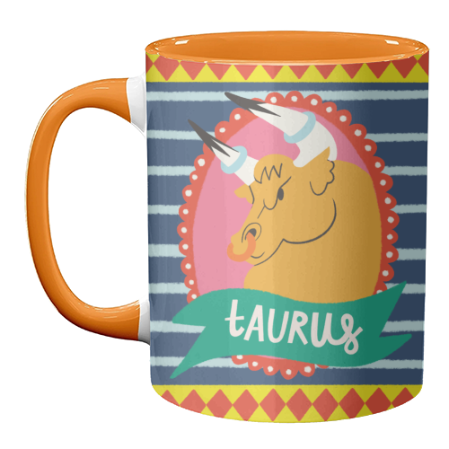 Taurus Zodiac Astrology Star Sign Design - unique mug by AbiGoLucky