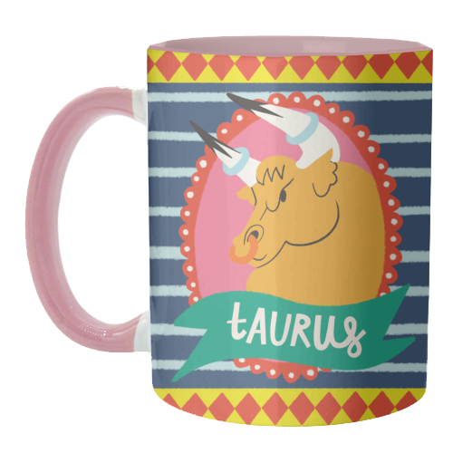 Taurus Zodiac Astrology Star Sign Design - unique mug by AbiGoLucky