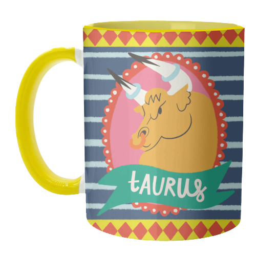 Taurus Zodiac Astrology Star Sign Design - unique mug by AbiGoLucky