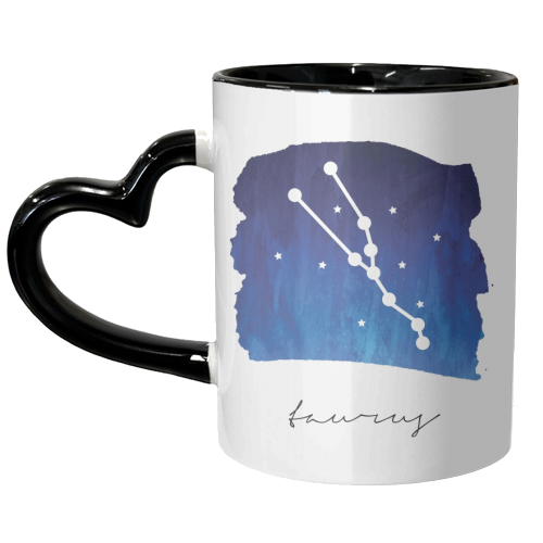 Taurus Zodiac Constellation - unique mug by Toni Scott