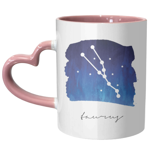 Taurus Zodiac Constellation - unique mug by Toni Scott