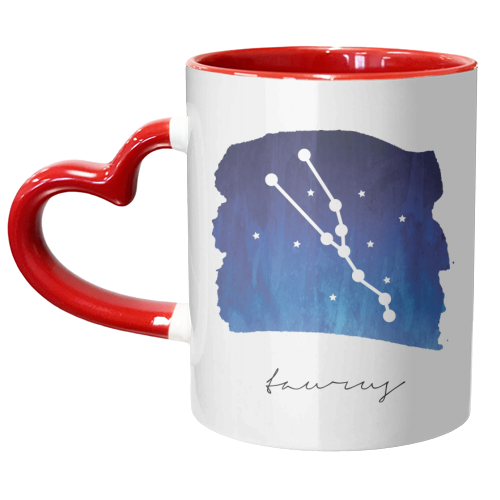 Taurus Zodiac Constellation - unique mug by Toni Scott