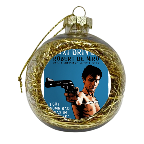 Taxi Driver - Travis Says - xmas bauble by Dan Avenell