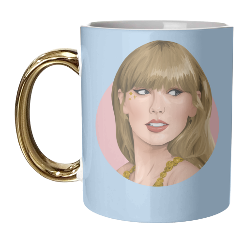 Tay Blue and Pink - unique mug by Pink and Pip