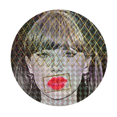 Tay Decorative - Circle Sticker by DOLLY WOLFE