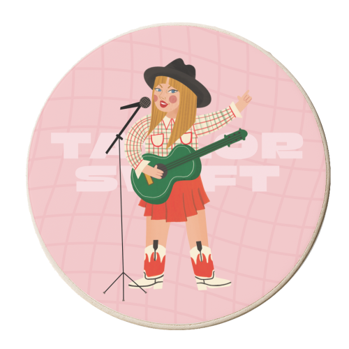 TAY Illustration Art Giftware - personalised beer coaster by AbiGoLucky