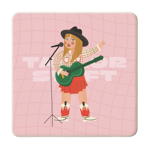 TAY Illustration Art Giftware - personalised beer coaster by AbiGoLucky