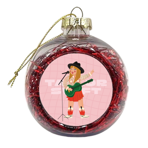 TAY Illustration Art Giftware - xmas bauble by AbiGoLucky