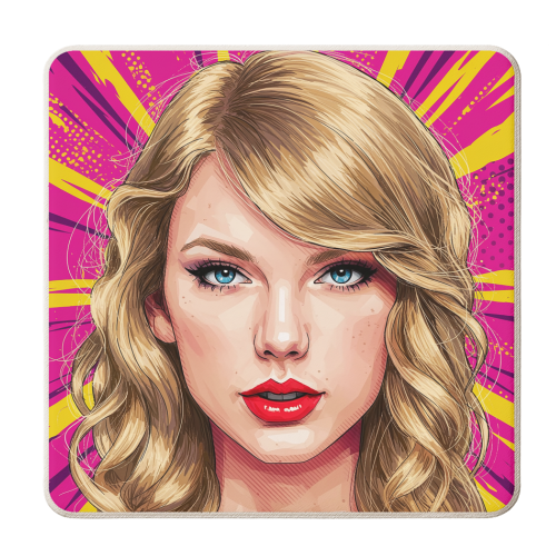 Tay Pink Burst - personalised beer coaster by David Bond