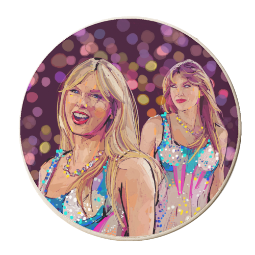 Tay Sparkle - personalised beer coaster by Beverley Rae