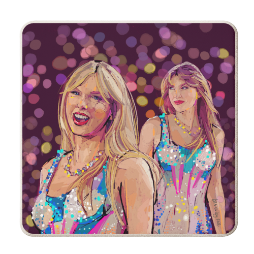 Tay Sparkle - personalised beer coaster by Beverley Rae
