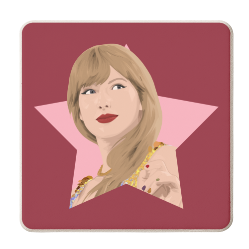 Tay Star - personalised beer coaster by Pink and Pip