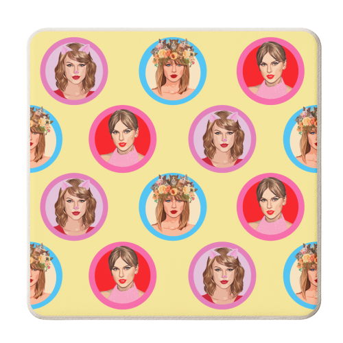 Tay Tay Balls Lemon - personalised beer coaster by DOLLY WOLFE