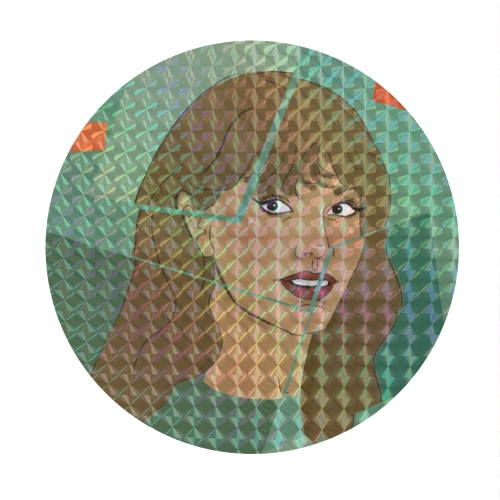 Tay The life of a showgirl - Circle Sticker by The Queer Store